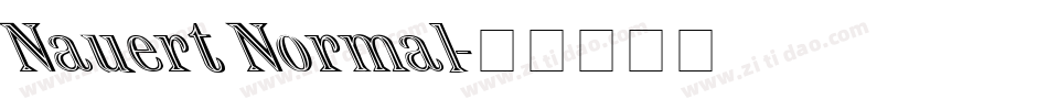 Nauert Normal字体转换